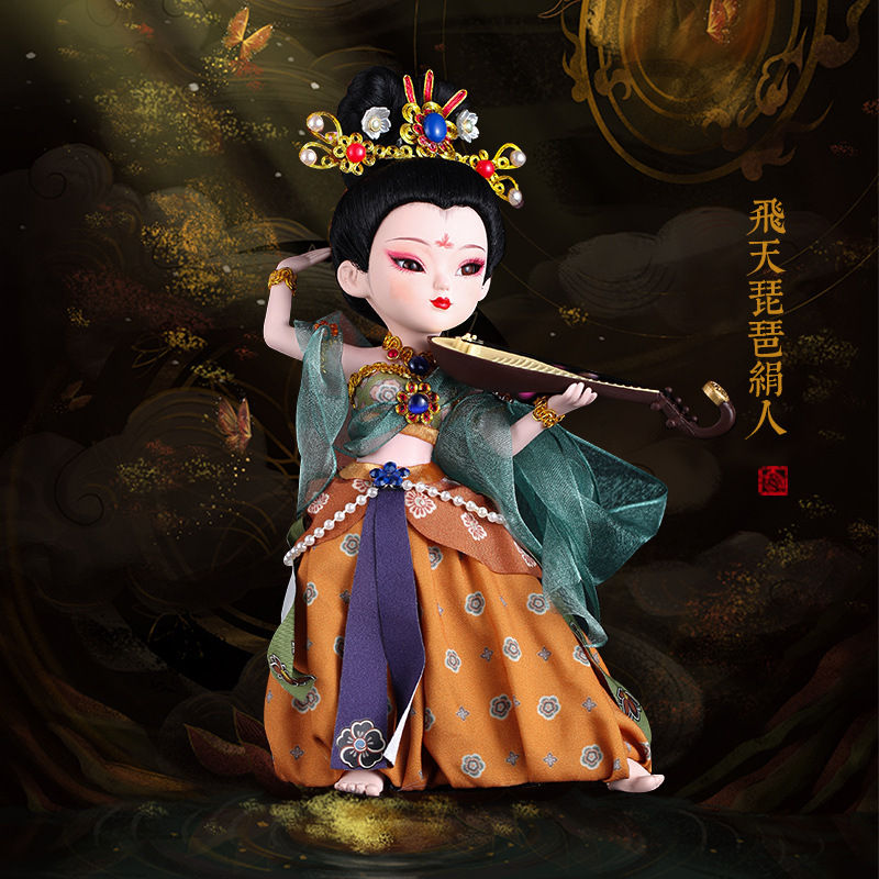 #ของที่ระลึก ตุ๊กตาจีนผ้าไหมปักกิ่ง งานHandmade จากช่างปักผ้าชาวจีน