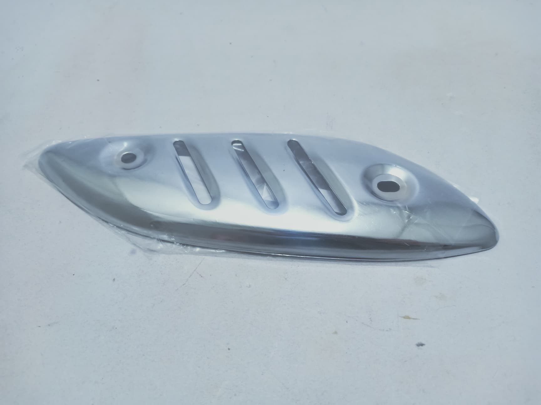 ฝาครอบกันร้อนท่อมอเตอร์ไซด์ฮอนด้าแดชเหล็กชุบ