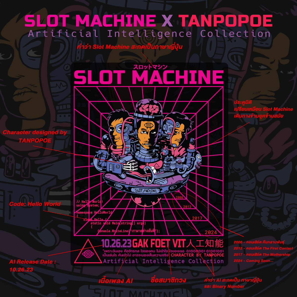 T-Shirt : SLOT MACHINE - A.I.
