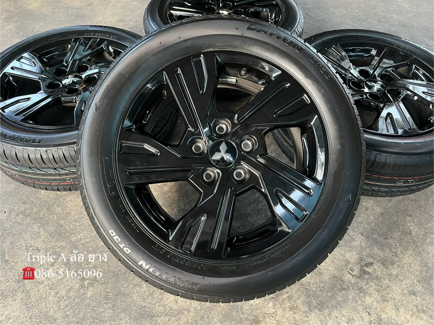 ✨ล้อแม็กป้ายแดง✨Mitsu Xpander Special Edition ขอบ 16 สีดำแท้💯พร้อมยางใหม่💯205-55-16 DAYTON By Bridgestone♨️ปี 24♨️