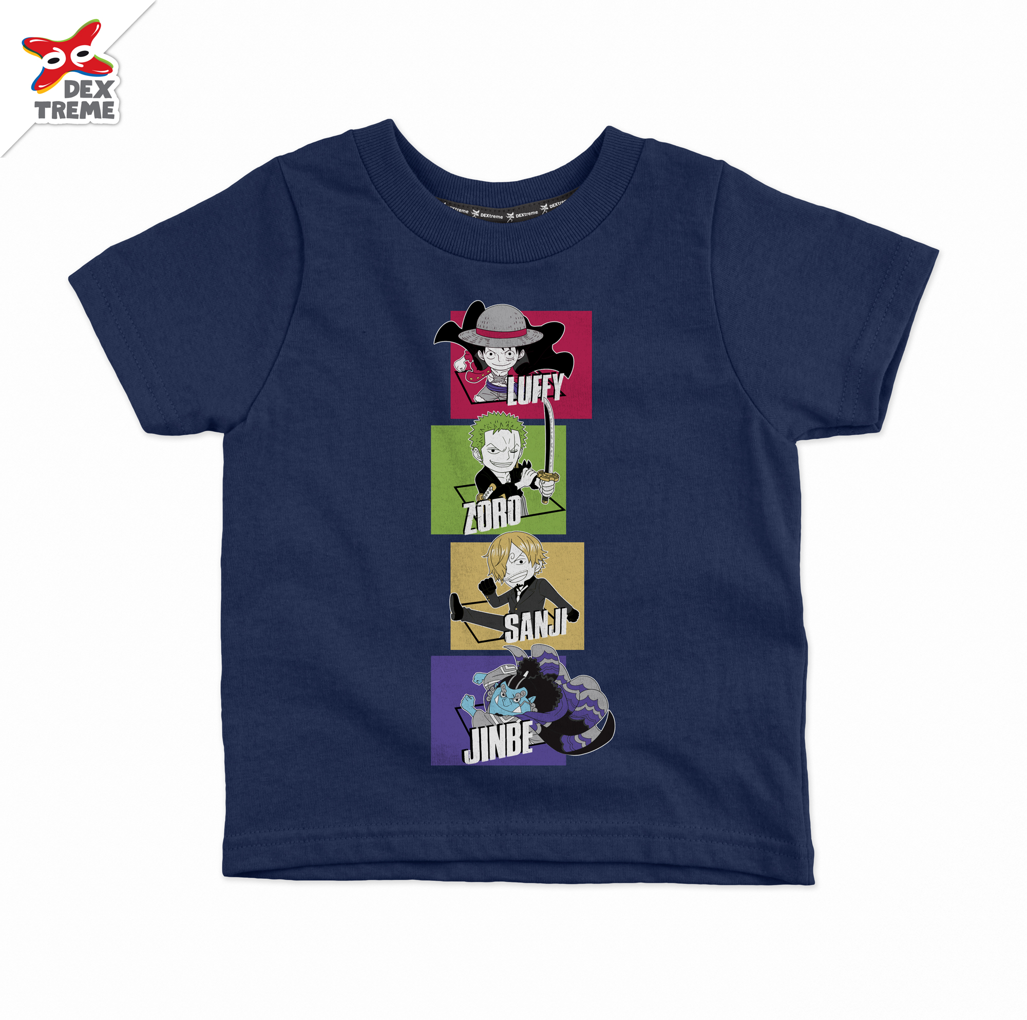 เสื้อยืดเด็กวันพีช One Piece Luffy,Zoro,Sanji,Jinbe