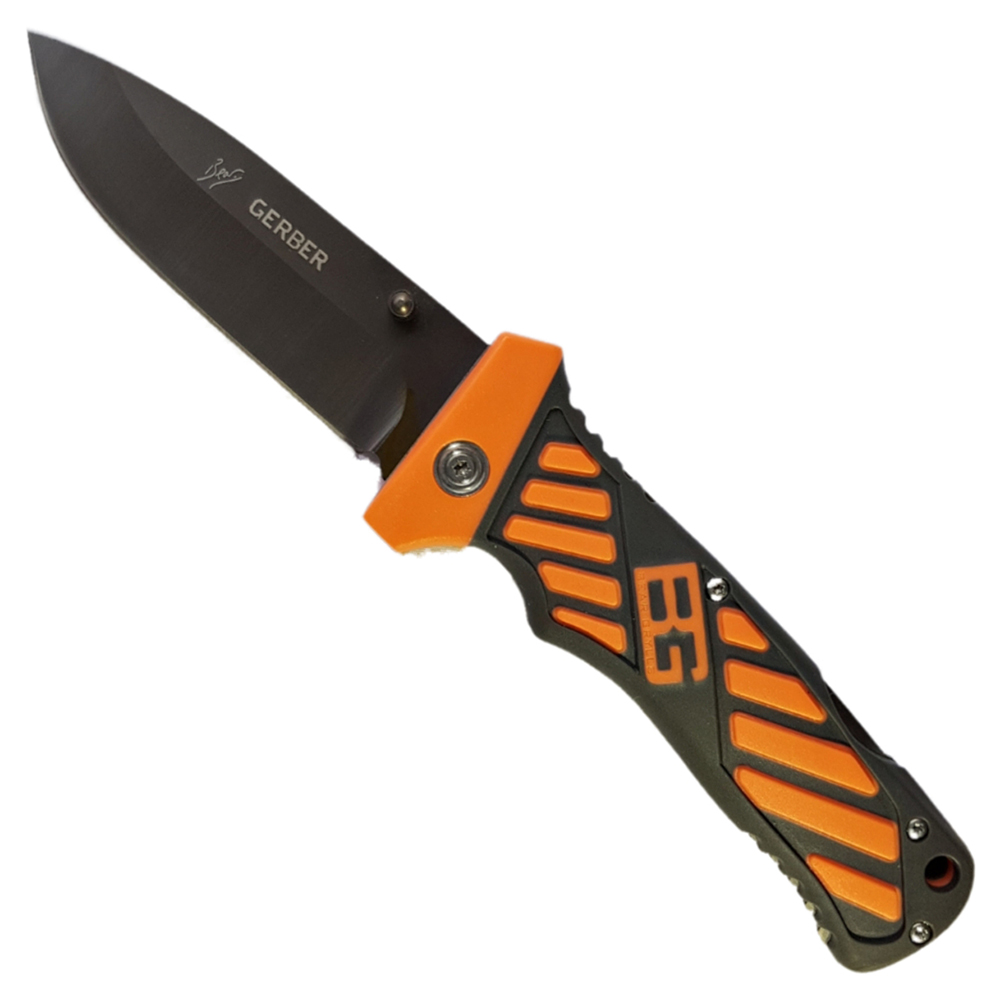 GERBER Folding Sheath Knife มีดพับขนาด 8.7 นิ้ว (22.2 ซม.) พร้อมปลอกเก็บมีดร้อยเข็มขัด