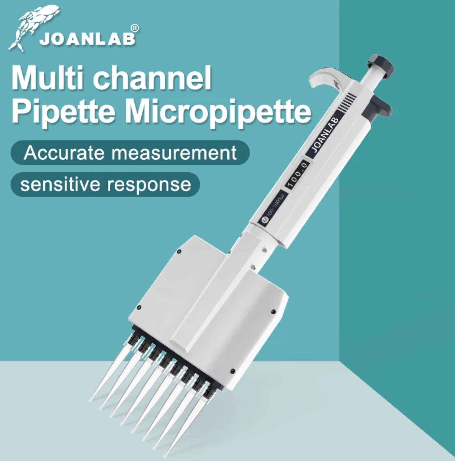 8 channel pipette Half autoclavable