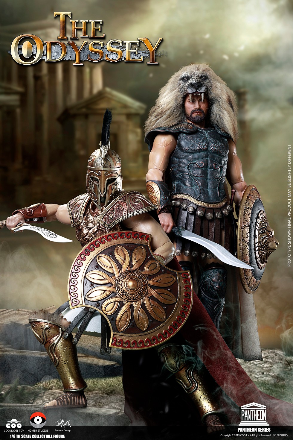 COOMODEL X HOMER HS005 1/6 PANTHEON SERIES - THE ODYSSEY (DOUBLE FIGURE SET)