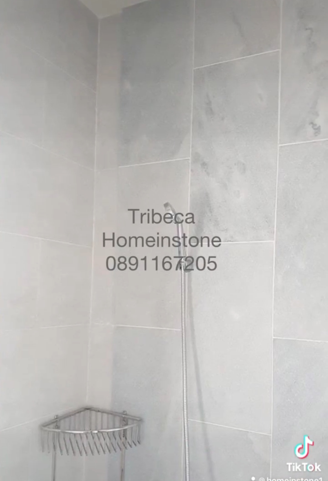 หินปูสระว่ายน้ำ white tribeca สีขาวผสมเทาอ่อนๆ