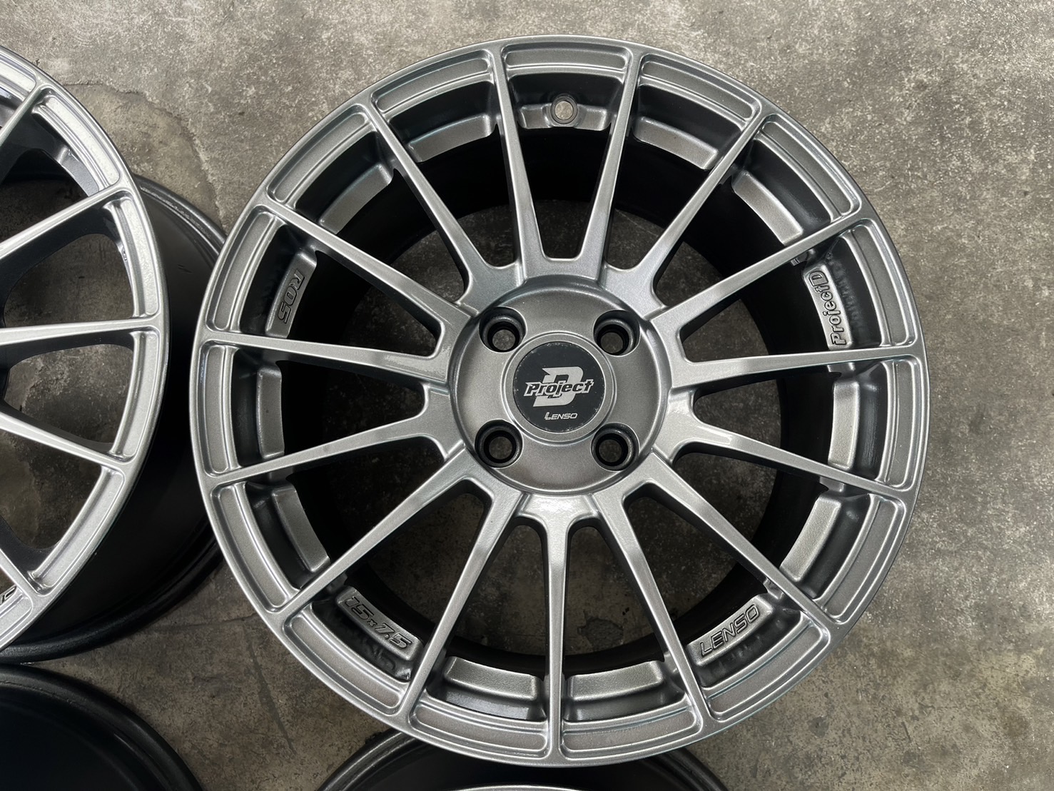 ✨ล้อแม็ก 4รู100✨Lenso ProjectD R05 ขอบ 15 สีไฮเปอร์💖สวยกริ๊บ💖