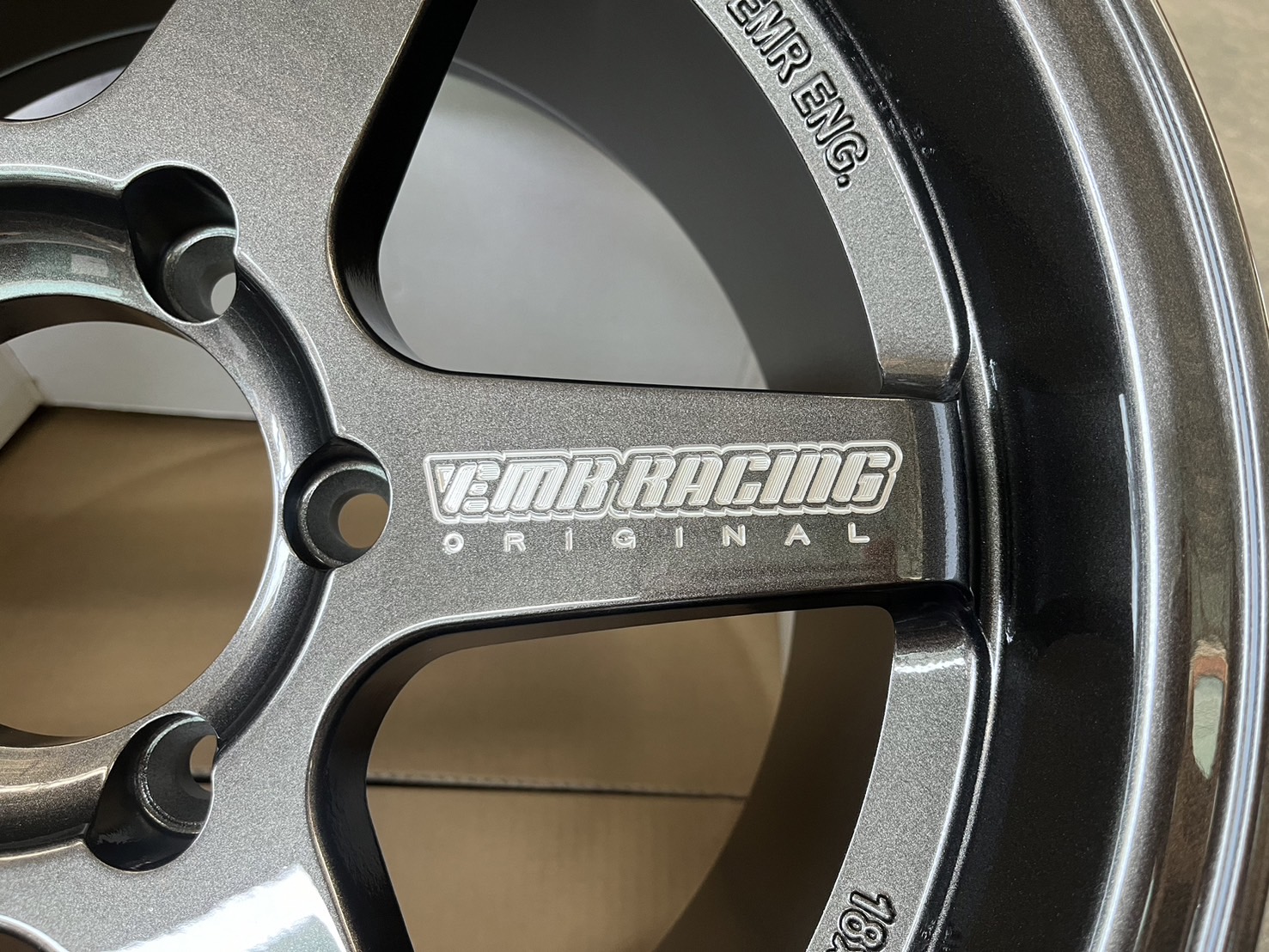 ✨ล้อแม็กใหม่💯6รู139✨TE37🤍หยอดขาว ขอบ 18 สีเทากัล💖กริ๊บๆ💖