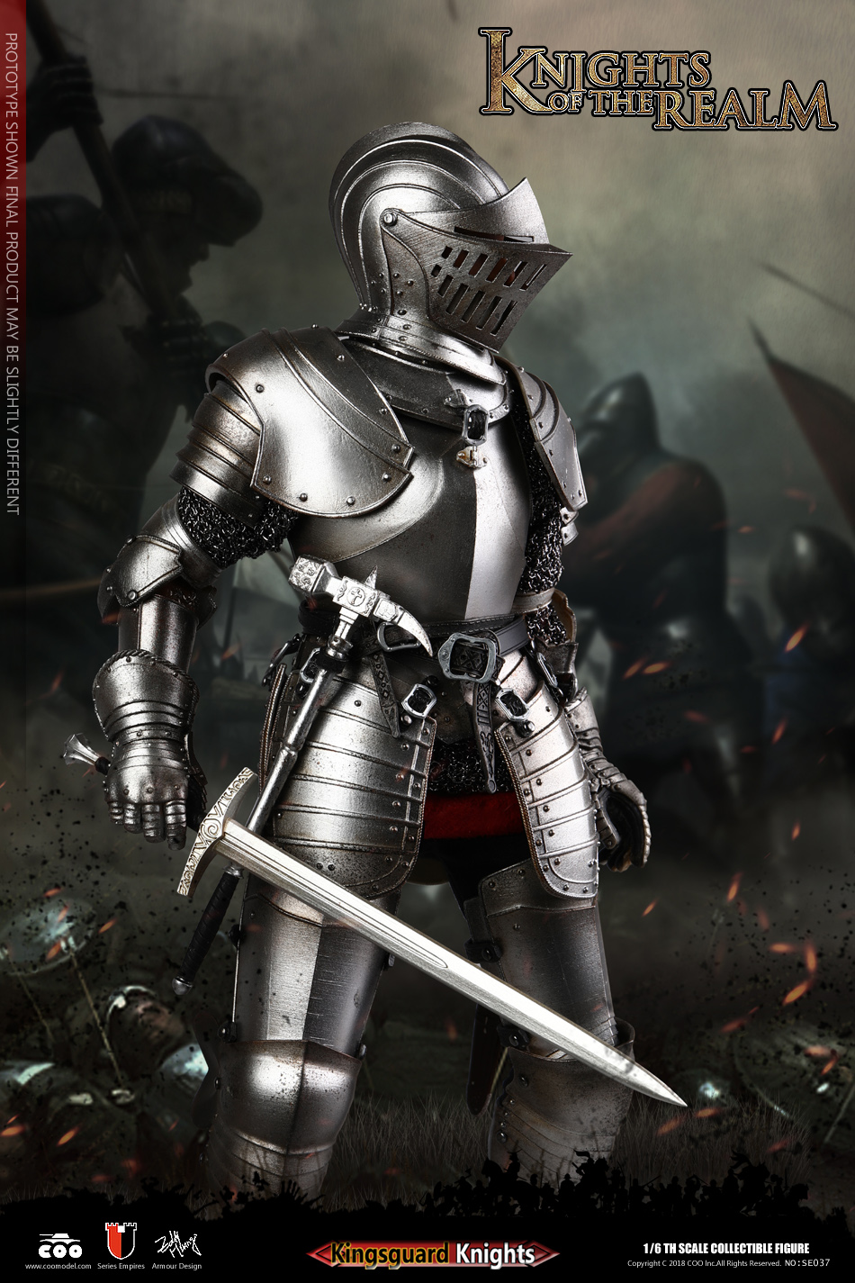 COOMODEL SE036 SE037 DIE-CAST ALLOY 1/6 SERIES OF EMPIRES - KNIGHTS OF THE REALM