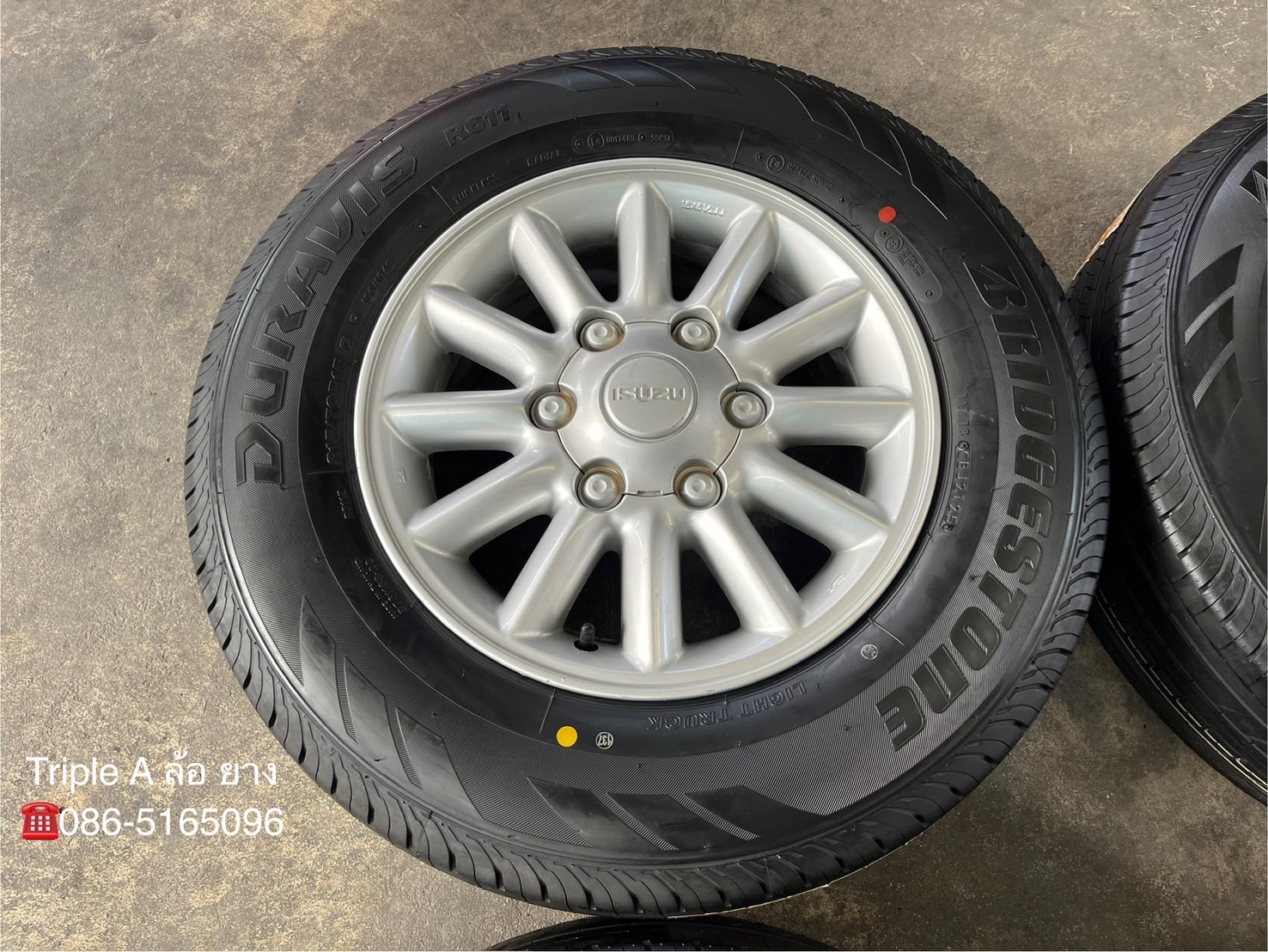 ✨ล้อแม็ก✨ISUZU D-Max ขอบ 15 พร้อมยางใหม่💯215-70-15 Bridgestone💥ปี25💥