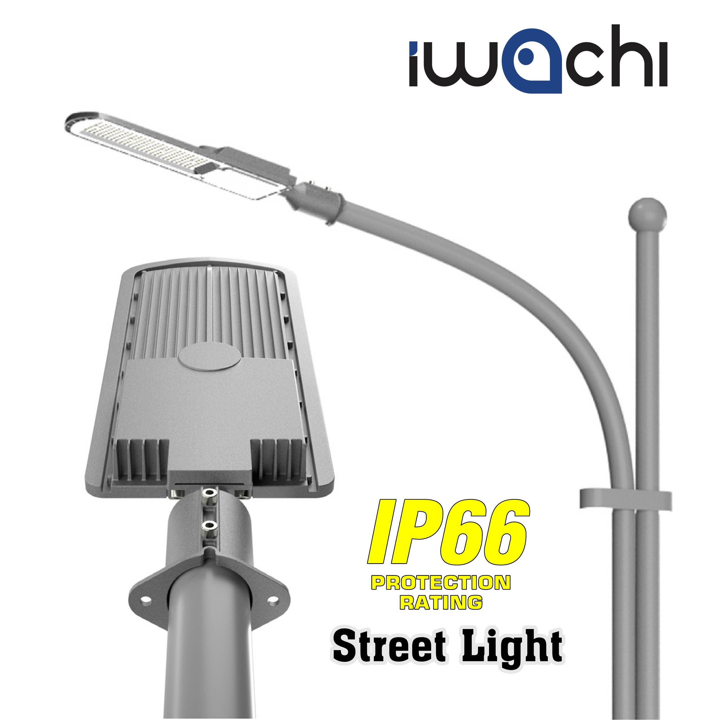 โคมไฟถนน (รุ่นบาง) LED 50w IP66 ปรับงอได้ 45 องศา แสงขาว