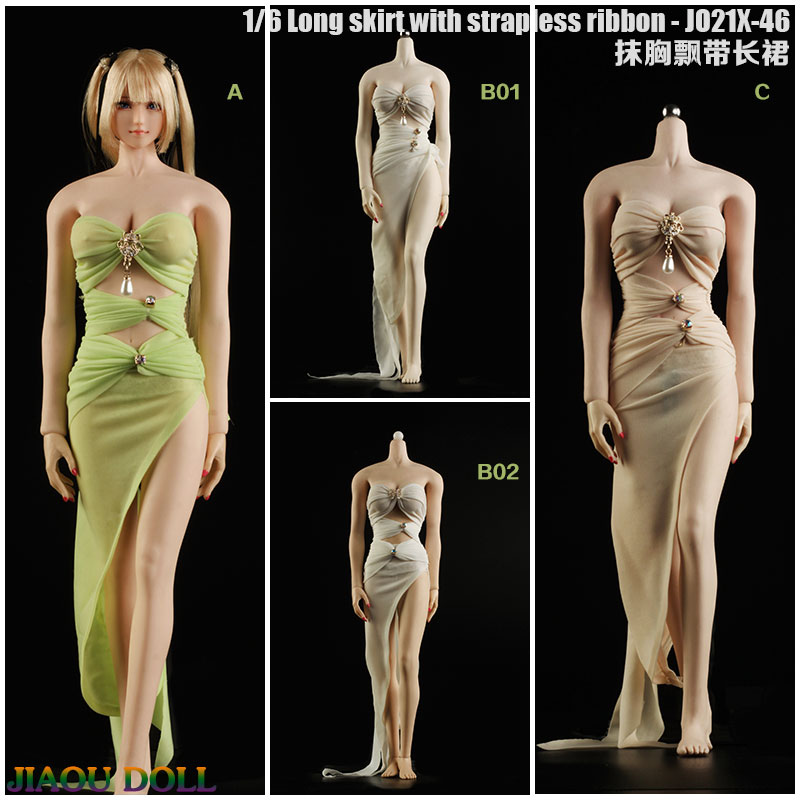 JIAOUDOLL JO21X-46 1/6 Long Skirt With Strapless Ribbon