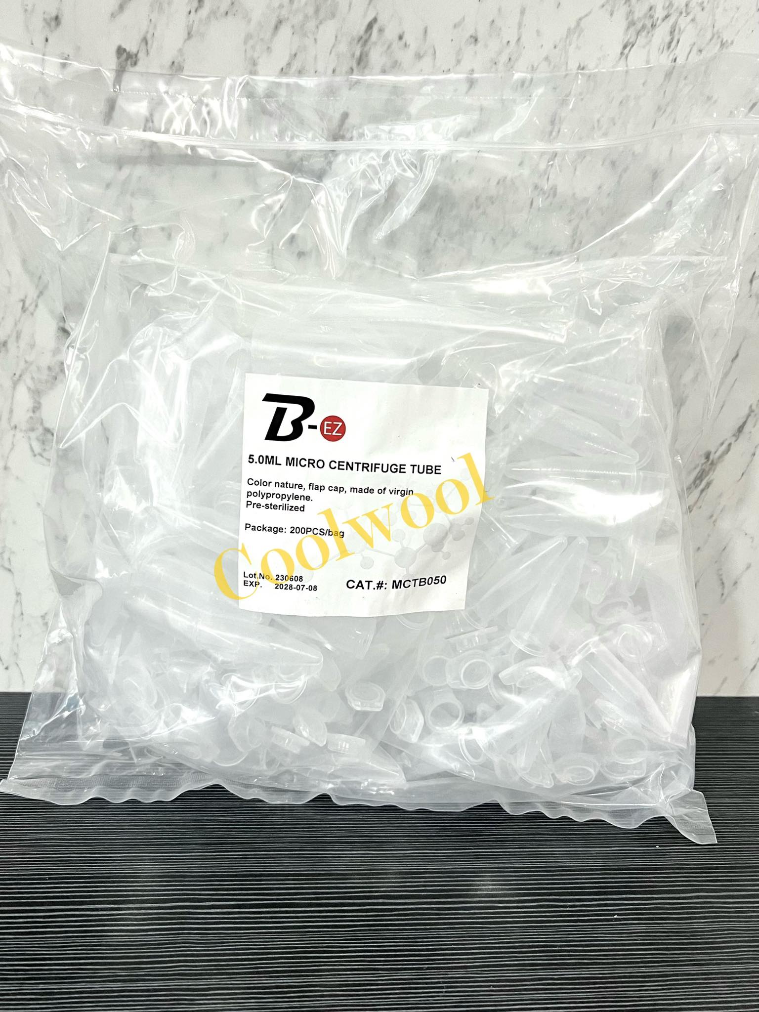 Microcentrifuge tube 5 ml-B-EZ สีใส (200ชิ้น/แพ็ค)
