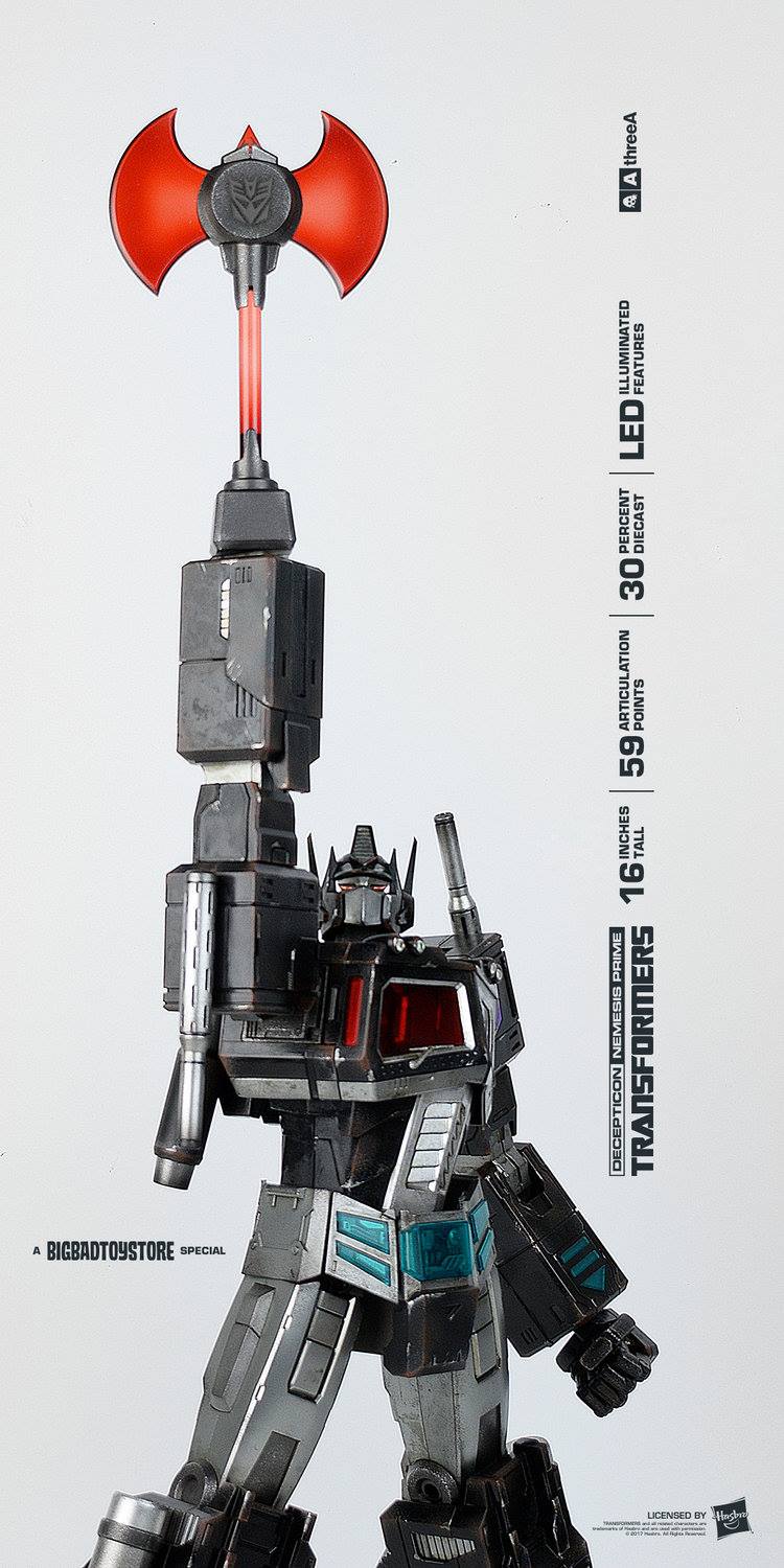 3AthreeA Transformers 16 G1 Nemesis Prime