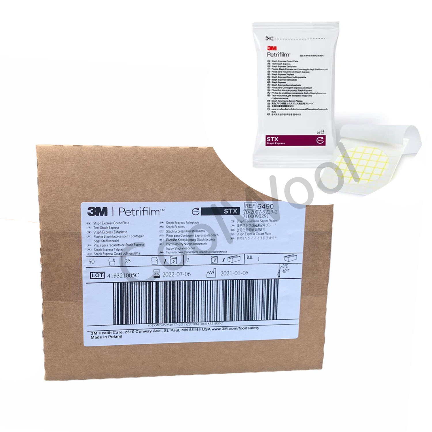 Neogen™ Petrifilm™ staphylococcus aureus(50แผ่น/แพ็ค)