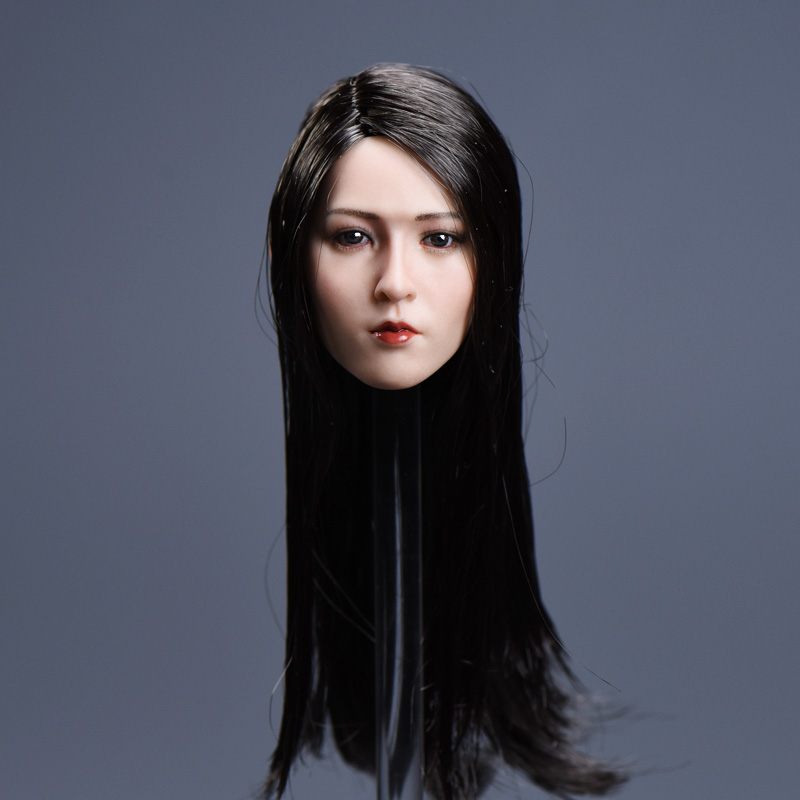 YMTOYS YMT002B Asian beauty headsculpt Yun (Long Black Hair)