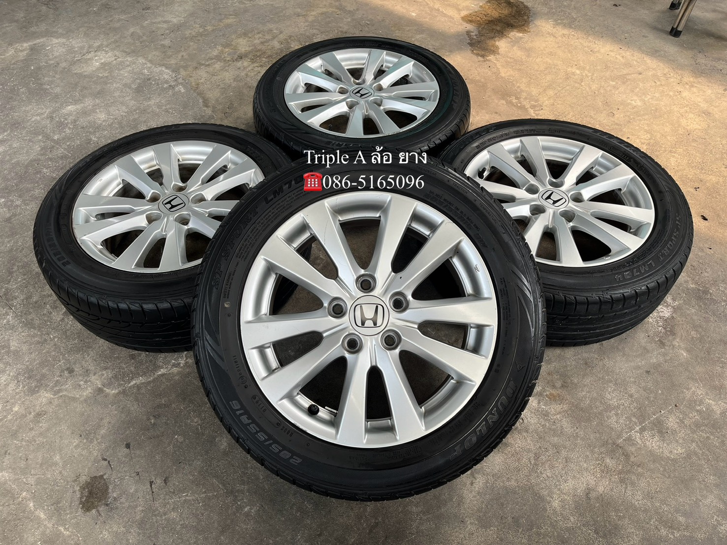 ✨ล้อแม็กพร้อมยาง 5รู114✨Honda Civic FB ขอบ 16