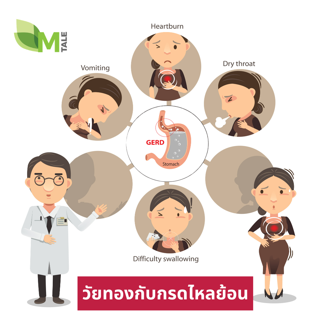 วัยทองกับอาการกรดไหลย้อน