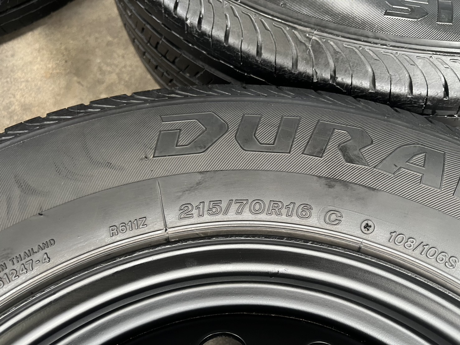 ✨ล้อกระทะแถมยาง✨5รู114 Toyota ขอบ 16 สีดำ