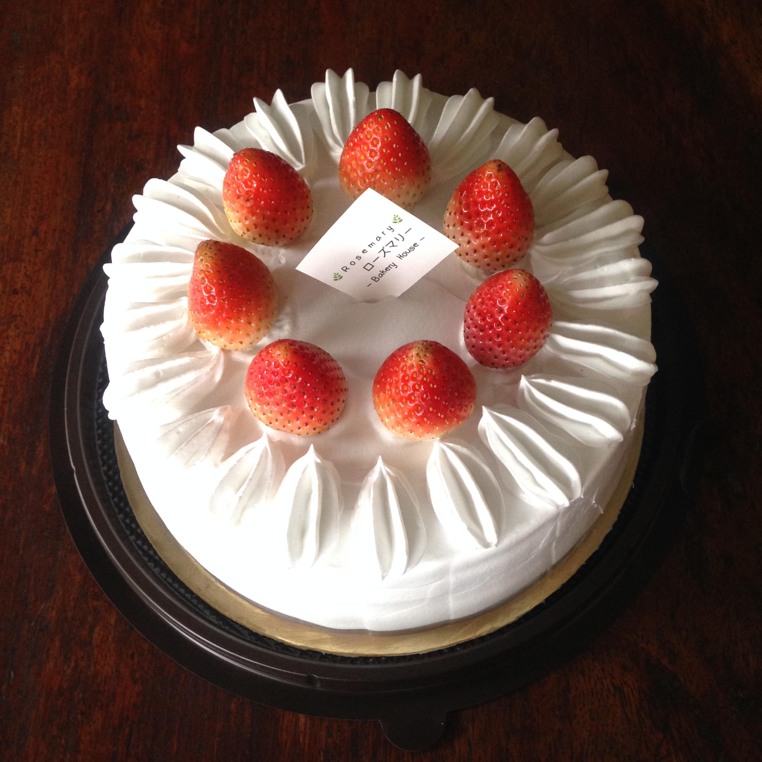 🍓 สตรอว์เบอร์รี่ชอร์ทเค้ก 🍓 (2 ปอนด์) Angel Strawberries ShortCake (2 Pound / 7" x 7") 3 ชั้น