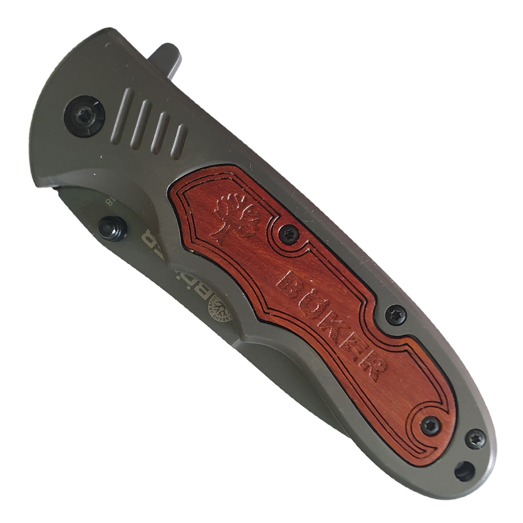 มีดพับ มีดพก BOKER DA48 ขนาด 8 นิ้ว (20.3 ซม.) ด้ามเข้าประกับไม้