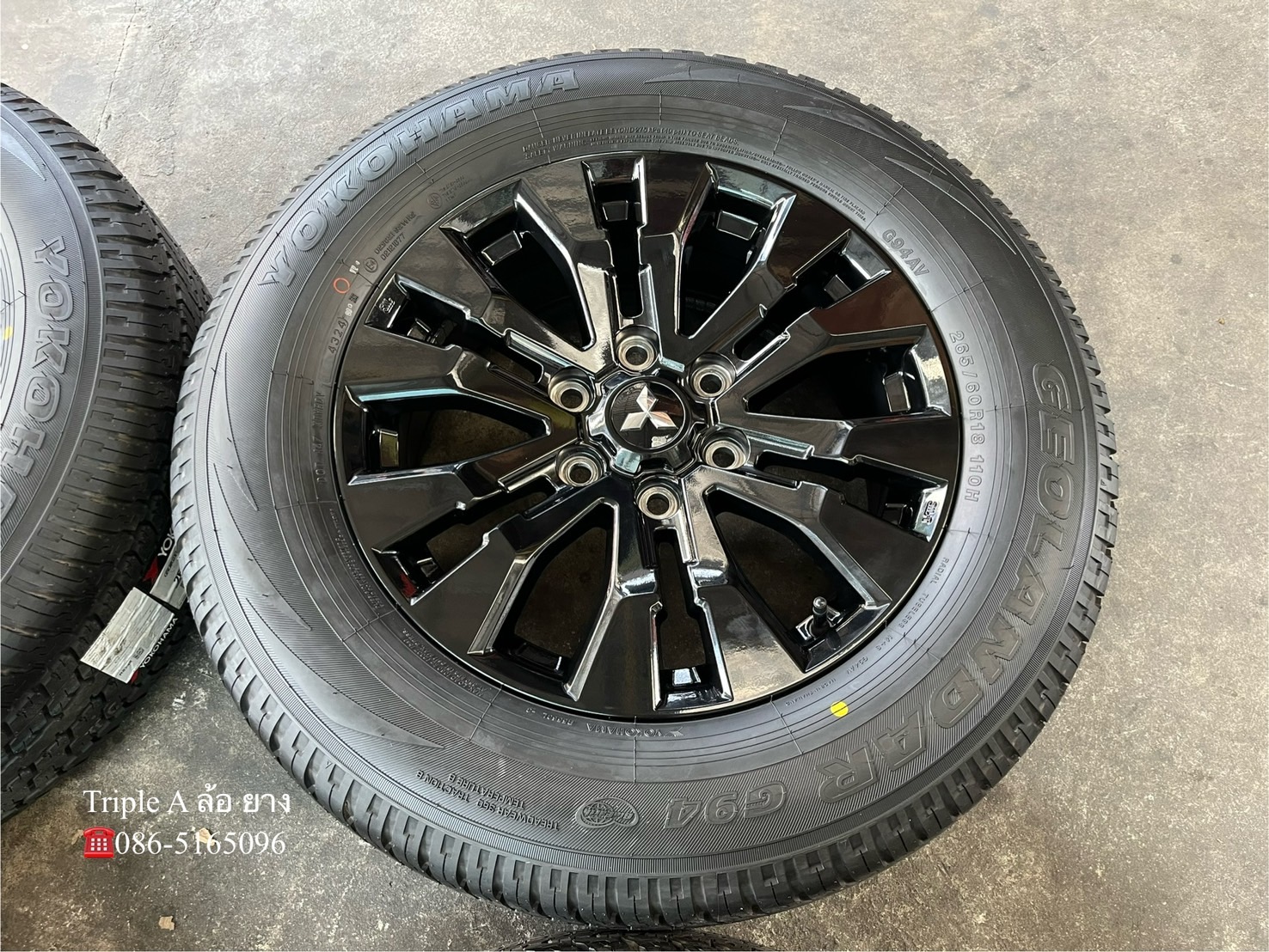 ✨ล้อแม็กพร้อมยางใหม่💯✨Mitsu Triton Athlete รุ่นใหม่ล่าสุด ขอบ 18 สีดำแท้💯💖ใหม่กริ๊บ💖