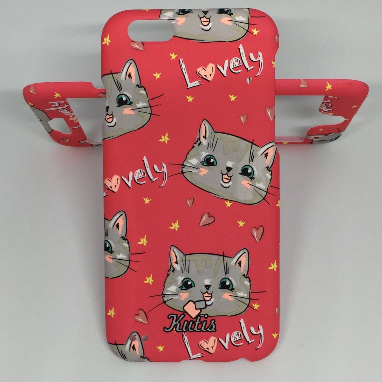 เคสคูทิส (Kutis) ไอโฟน6,6S(ลายหน้าแมวใหญ่สีแดง)มาใหม่