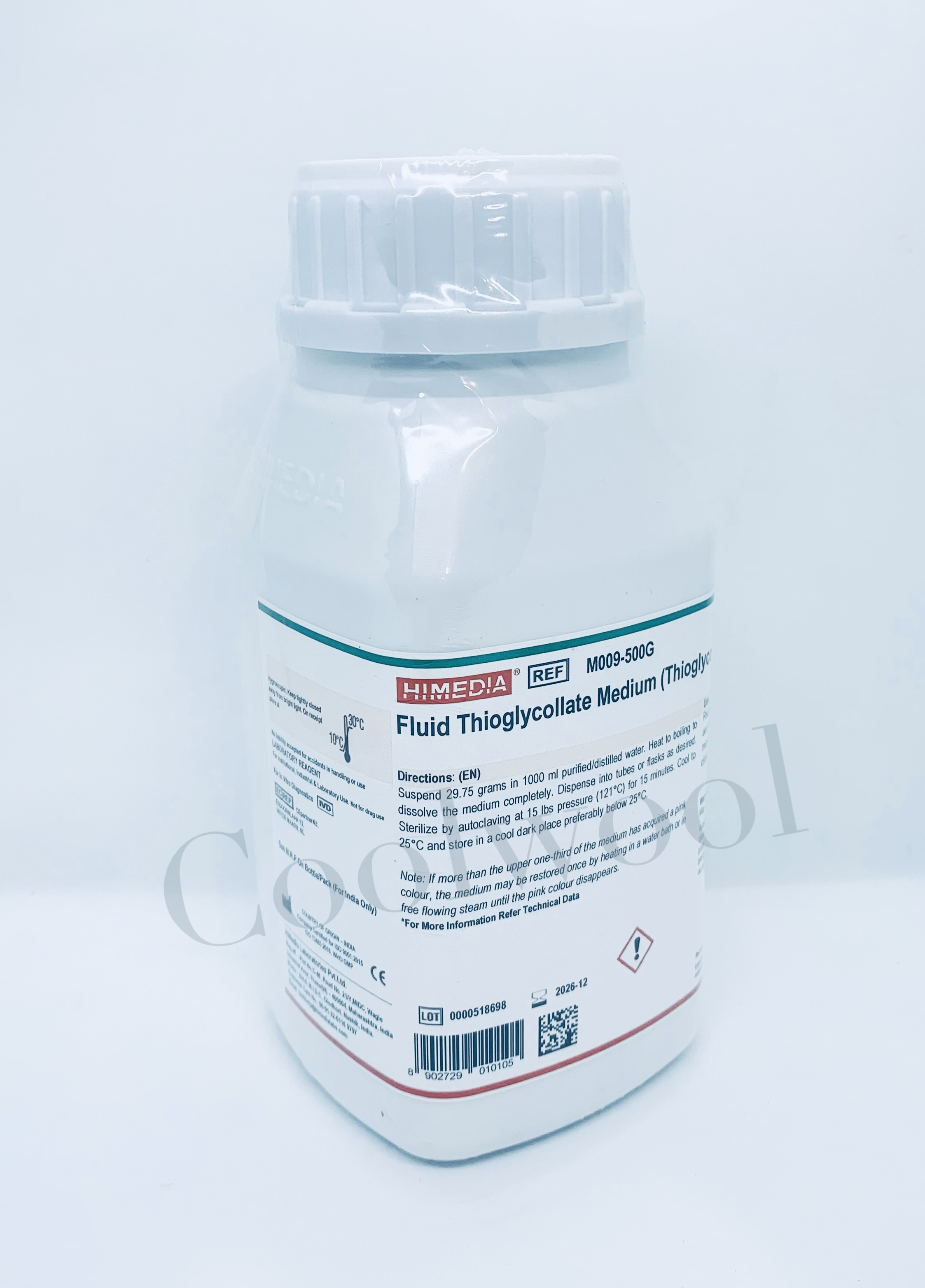 Himedia™FLUID THIOGLYCOLLATE MEDIUM, 500 GM (Thioglycollate medium Fluid)