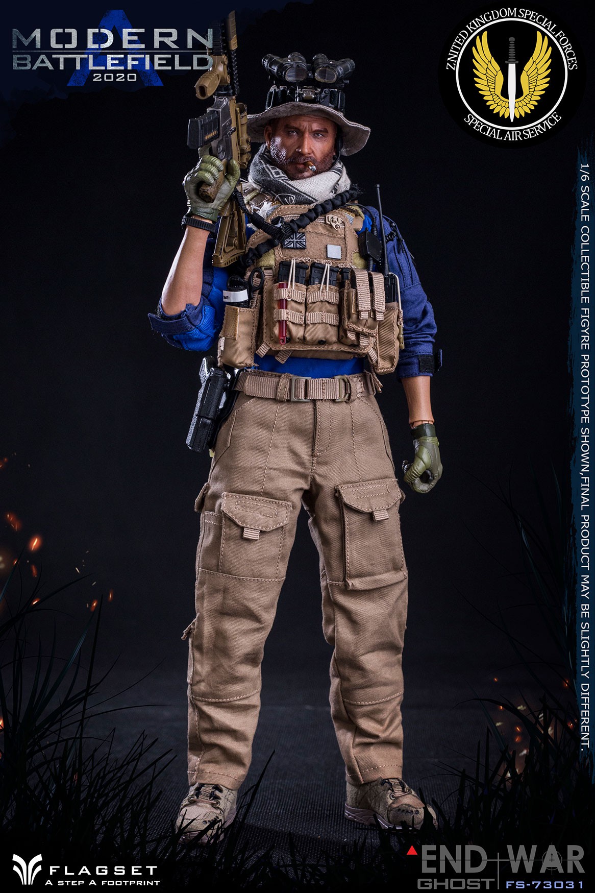 FLAGSET FS-73031 1/6 End War Ghost - Modern Battlefield 2020