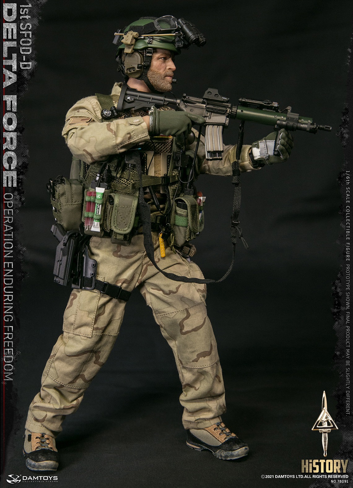 DAMTOYS 78091 1/6 1st SFOD-D OPERATION ENDURING FREEDOM DELTA FORCE