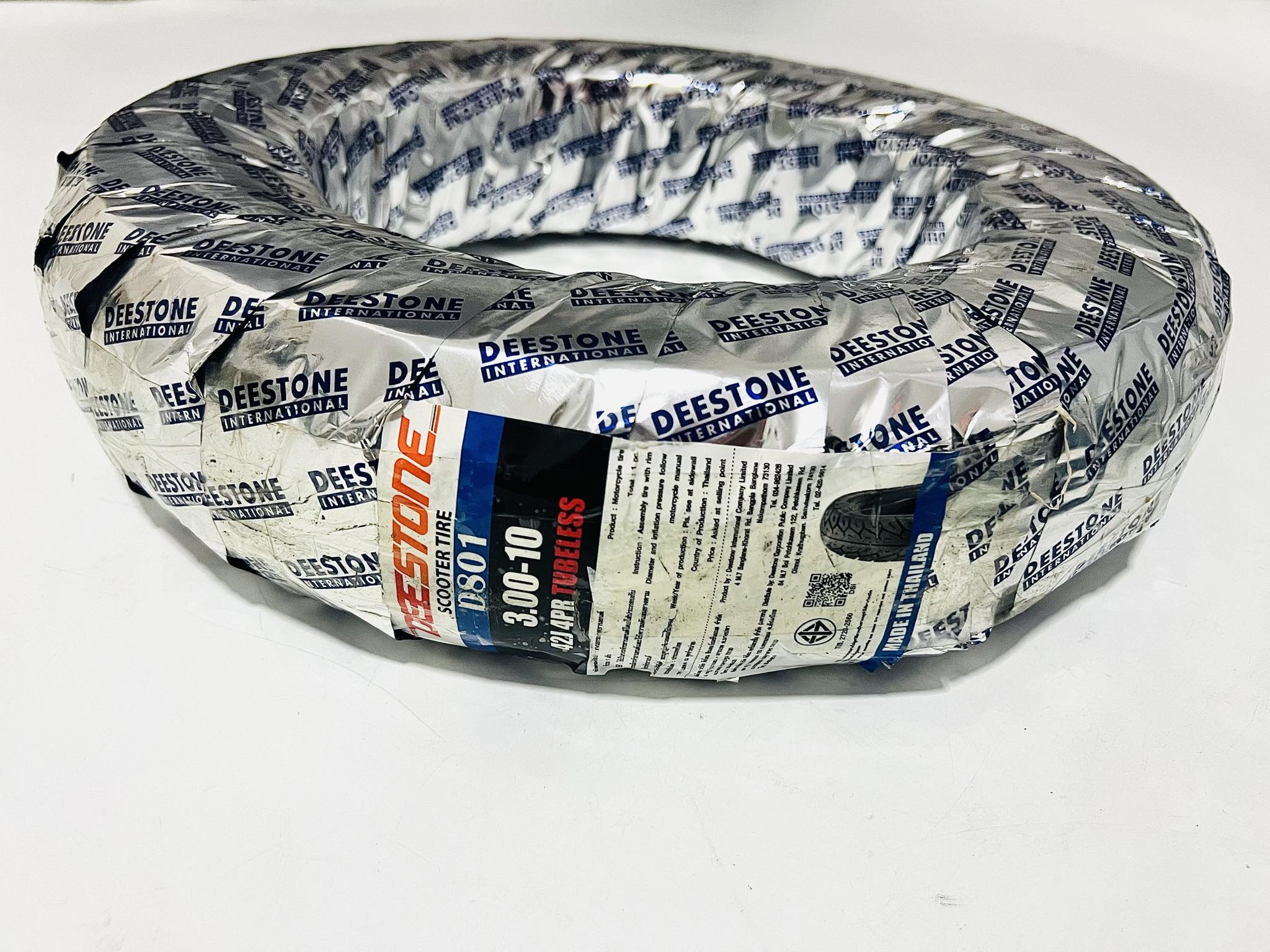 ยางนอกชาลี รถป๊อบ 3.00/10 D801 แบบเรเดียล C