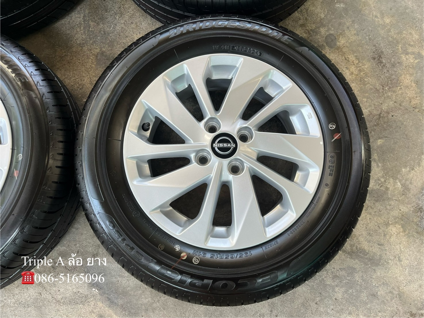 ✨ล้อแม็กพร้อมยางป้ายแดง✨Nissan Almera รุ่นใหม่ ขอบ 15💖ใหม่กริ๊บ💖