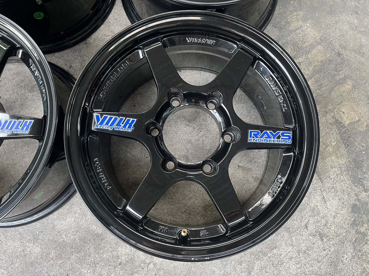 ✨ล้อแม็ก✨6รู139 TE37 DRIFT ขอบ 15 สีดำ💖สวยมาก💖