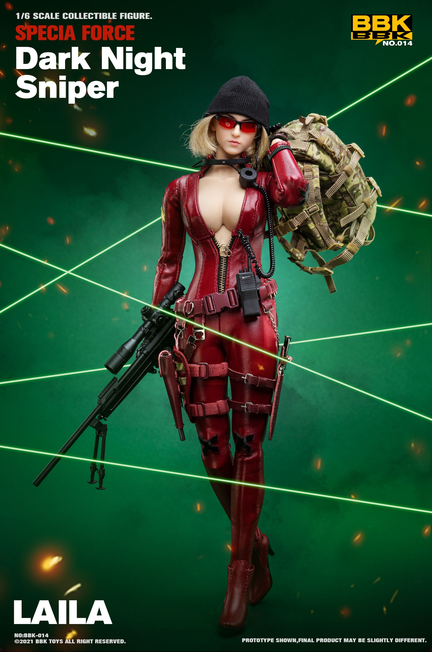 BBK BBK014 1/6 Dark Night Sniper - Laila