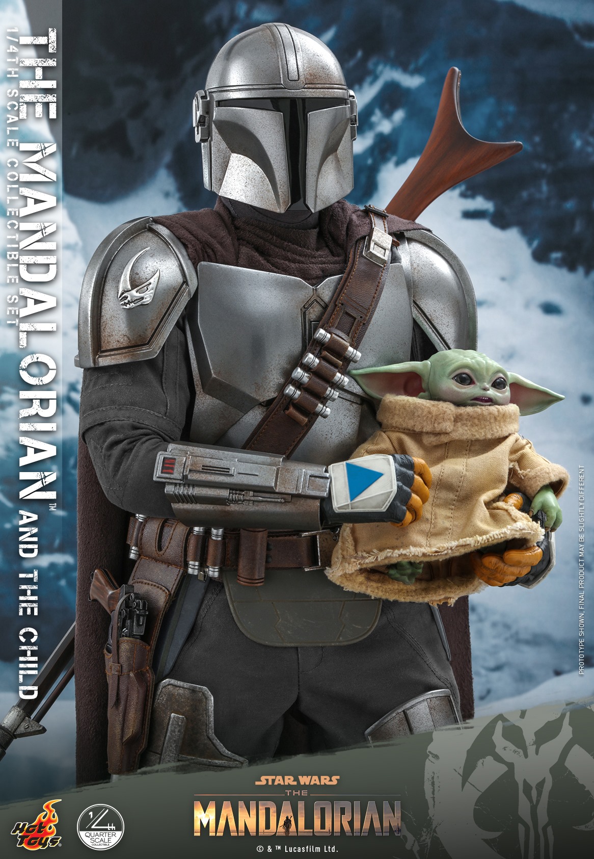 Hot Toys QS016 1/4 Star Wars™ The Mandalorian™ - The Mandalorian & The Child