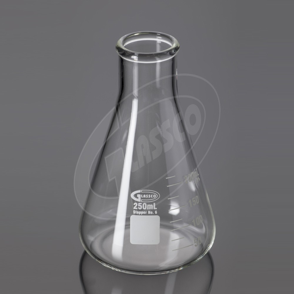 ขวดรูปชมพู่ Erlenmeyer Flask Narrow Neck with graduation