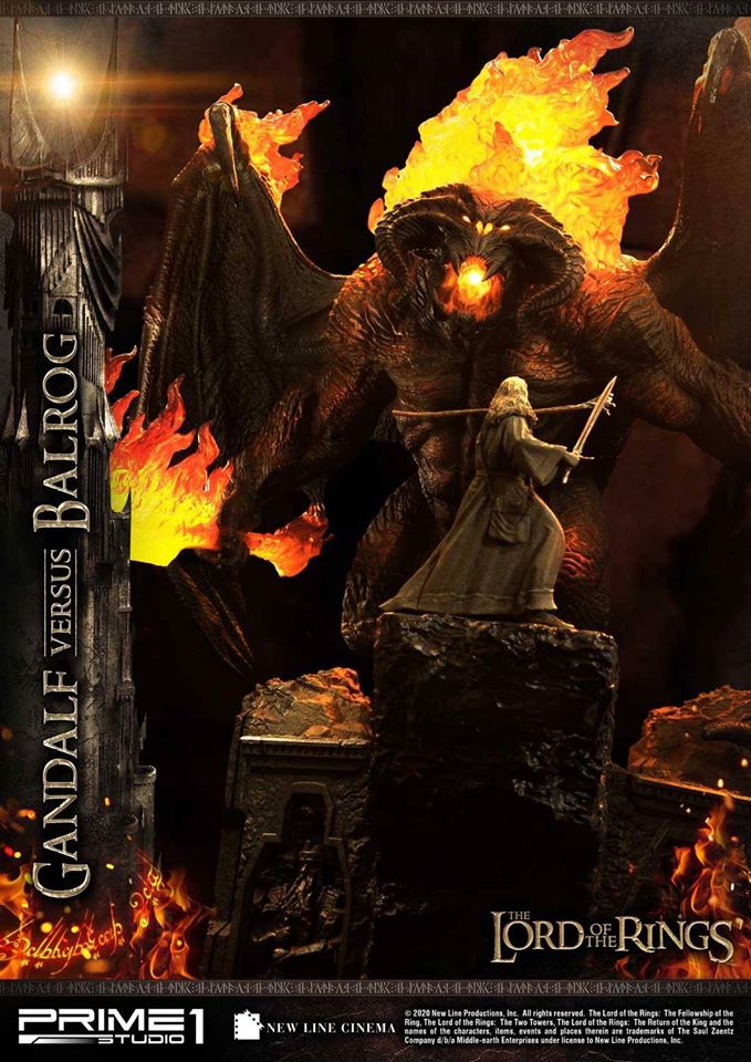 Prime 1 Studio PMLOTR-02 The Lord of the Rings - Gandalf vs Balrog
