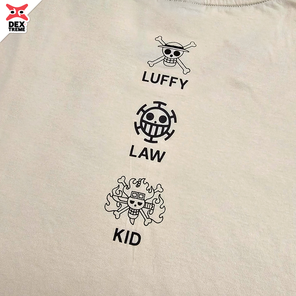 เสื้อวันพีซ Tees One Piece Luffy,Kid,Law