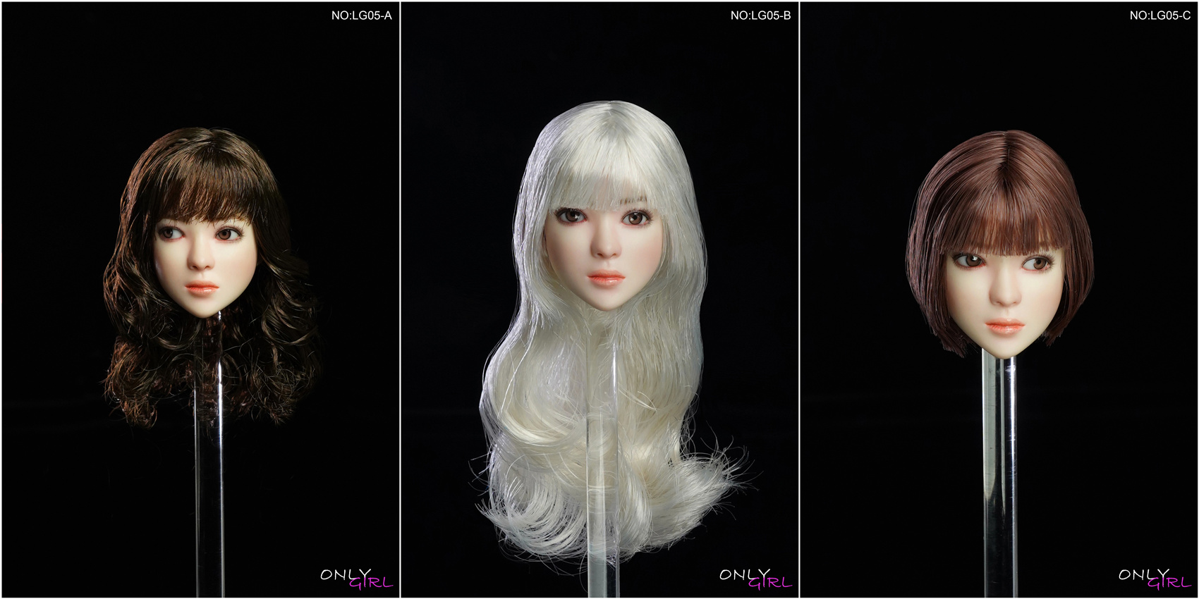 ONLYGIRL LG05 1/6 Movable Eye Female Headsculpt
