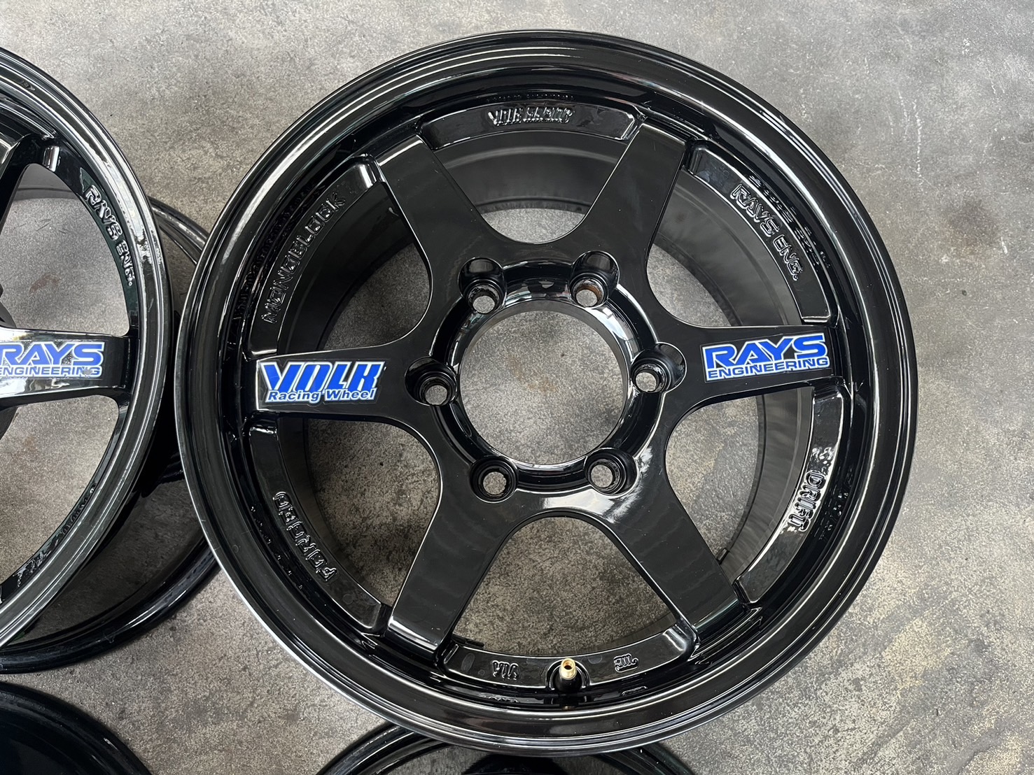 ✨ล้อแม็ก✨6รู139 TE37 DRIFT ขอบ 15 สีดำ💖สวยมาก💖