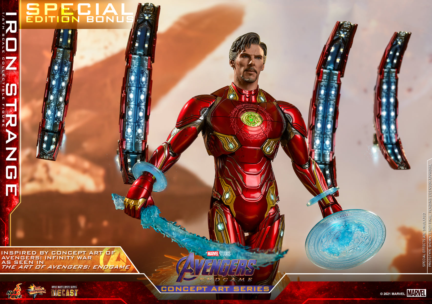 Hot Toys MMS606D41 1/6 Avengers: Endgame (Concept Art Series) - Iron Strange