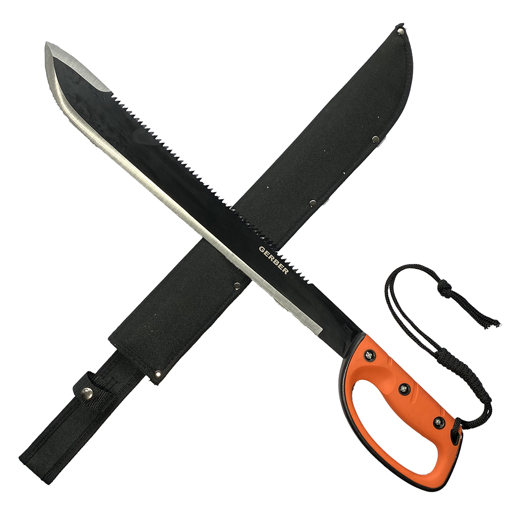 มีดมาเชเต้ มีดเดินป่า มีดใบตาย Machete ขนาด 24.4 นิ้ว (62 ซม.) พร้อมซองไนล่อนเก็บมีด