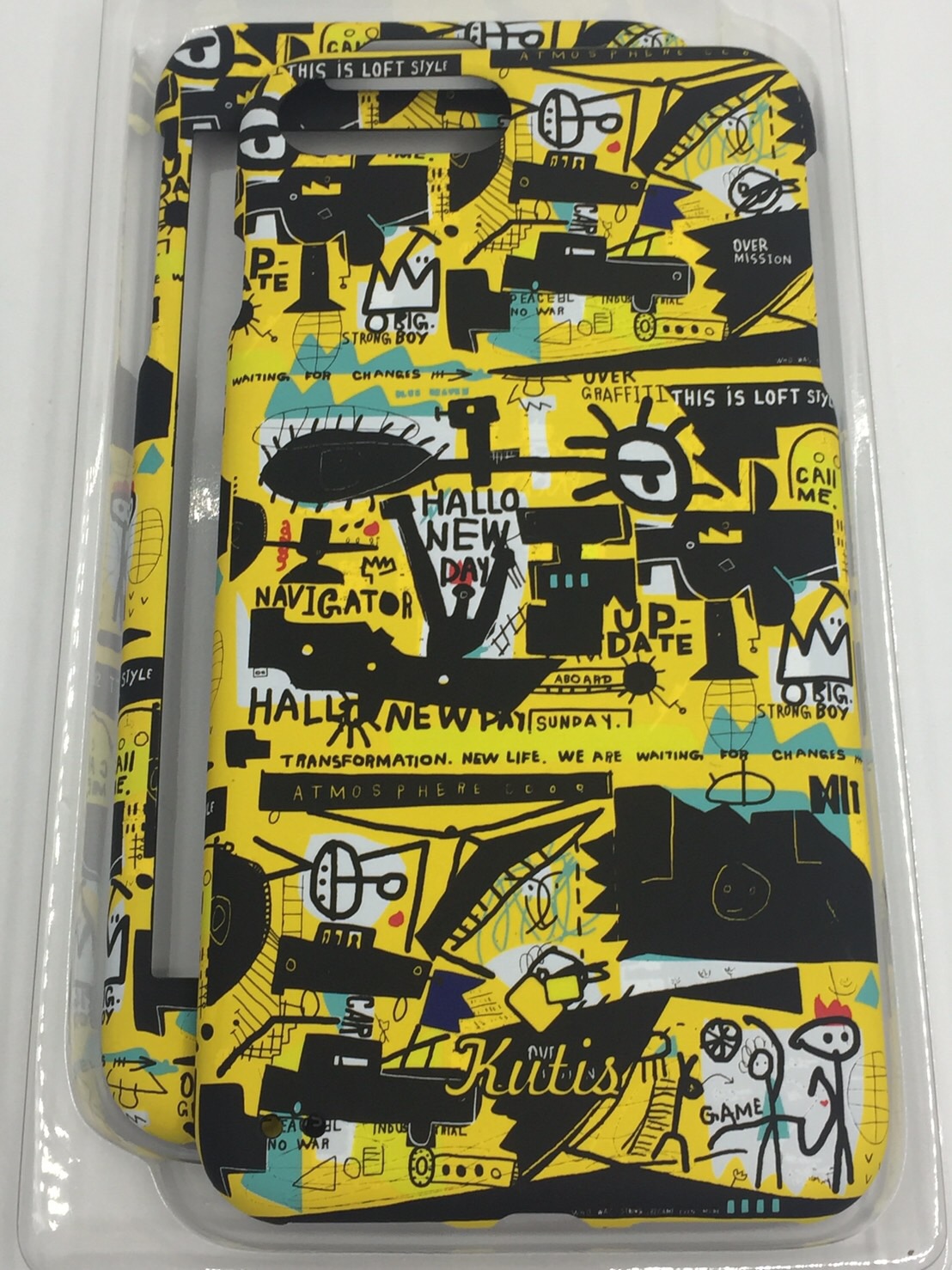 เคสคูทิส(Kutis)เคสไอโฟน7พลัส,8พลัส(ลายHalloNewDay)มาใหม่ เคสประกบหน้า-หลัง เคสเรืองแสง เคสลายวินเทจ ร้านSuperhero Klongthom