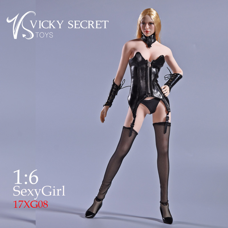 VStoys 17XG08 Sexy leather underwear net socks suit