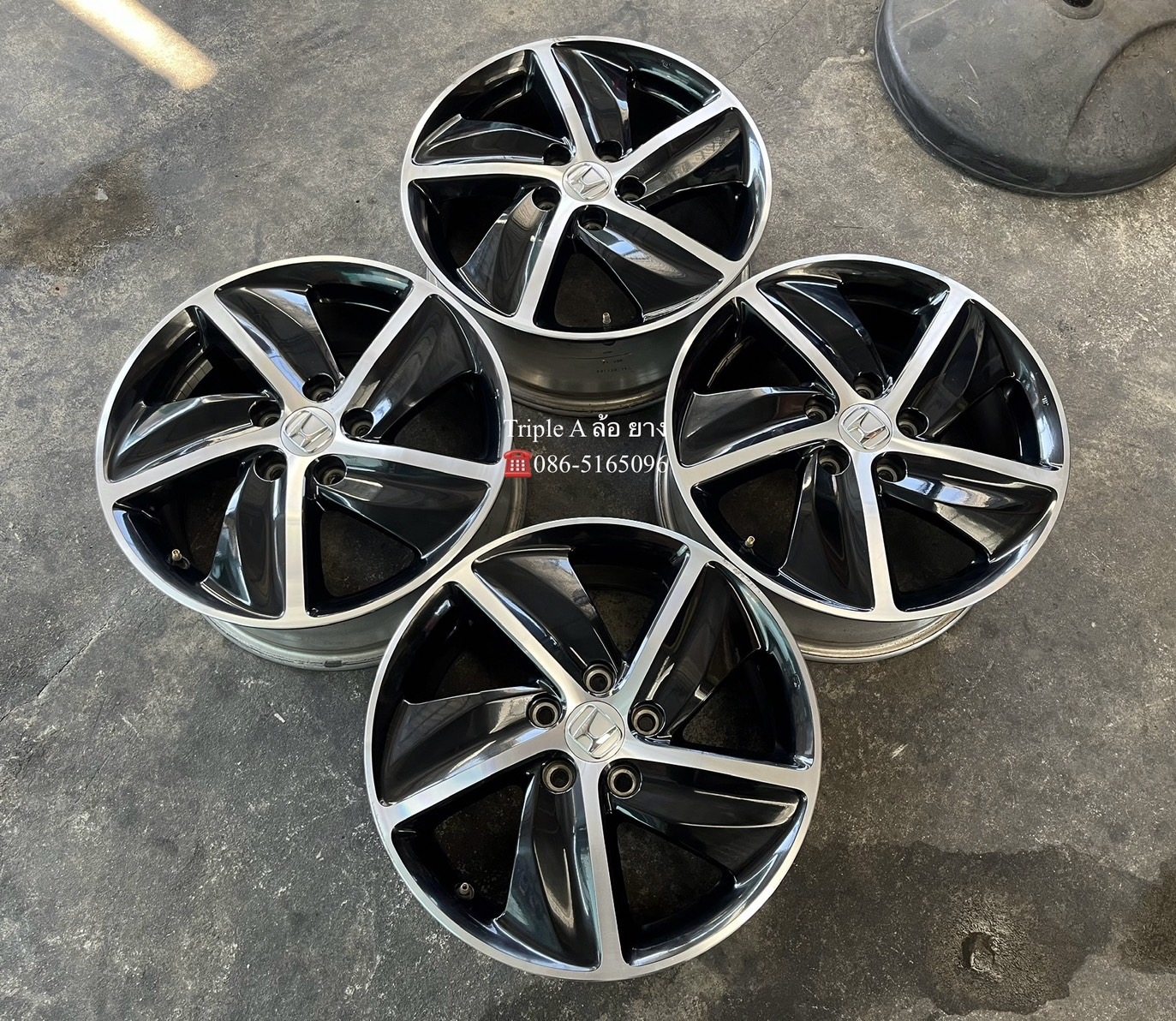 ✨ล้อแม็ก 5รู114✨Honda HRV ตัวท็อป ขอบ 17 ดำหน้าเงา