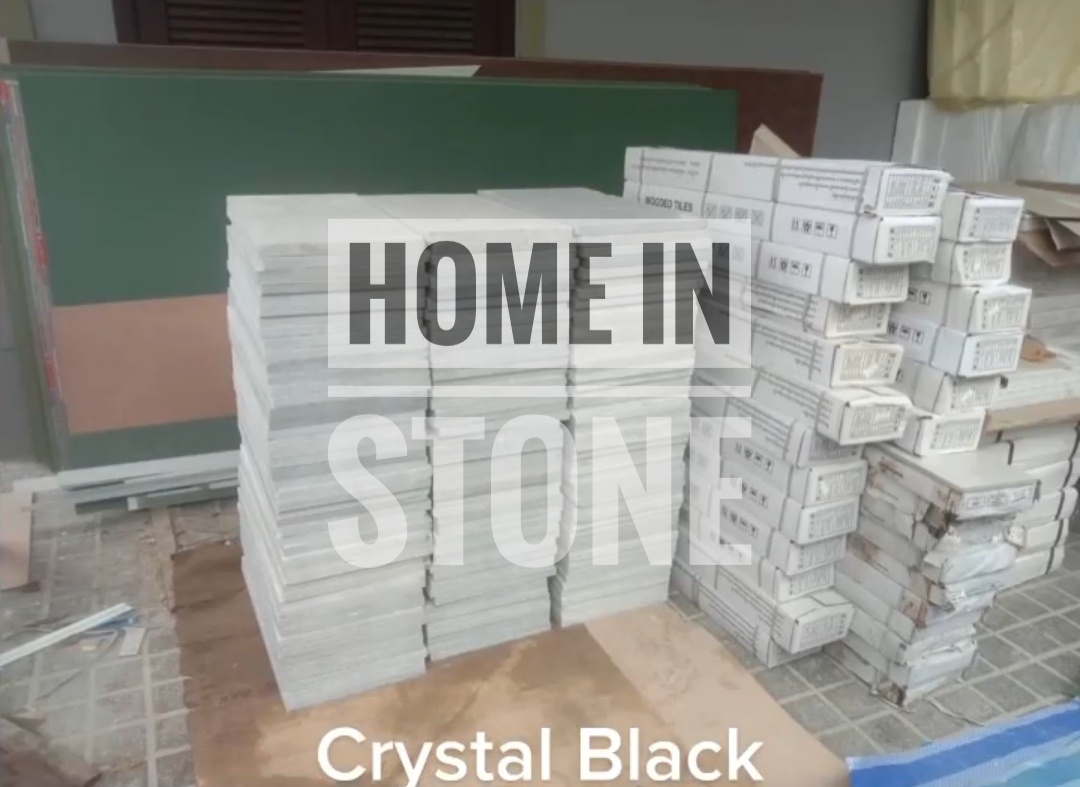Crystal Black 30x60cm Stone for pool