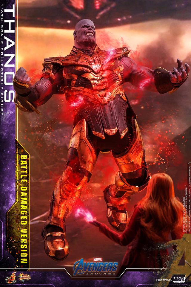 Hot Toys MMS564 Avengers: Endgame - Thanos (Battle Damaged Version)