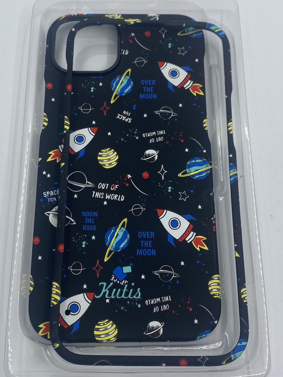 เคสคูทิส(Kutis)เคสไอโฟน14พลัส(ลายอวกาศNEW)มาใหม่ เคสประกบหน้า-หลัง เคสเรืองแสง เคสลายวินเทจ ร้านSuperhero Klongthom