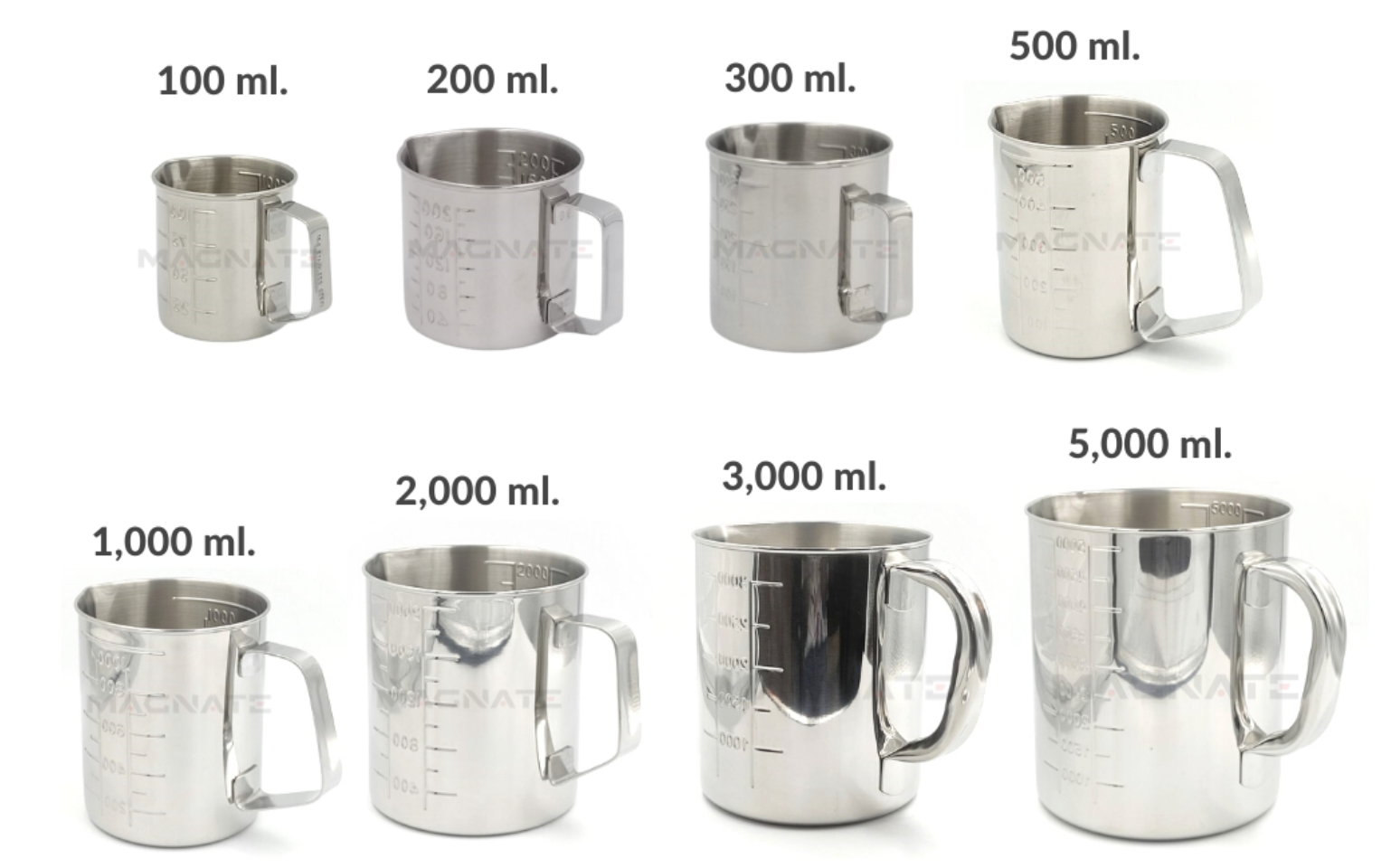 เหยือกสแตนเลสมีหูจับ Measuring Jug