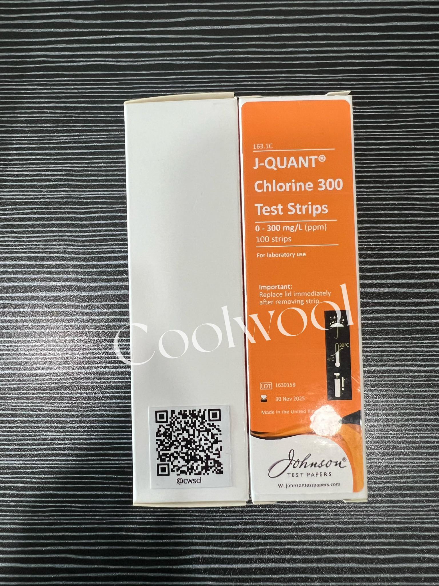 กระดาษทดสอบคลอรีน Chlorine test strip (100 strips/pk)