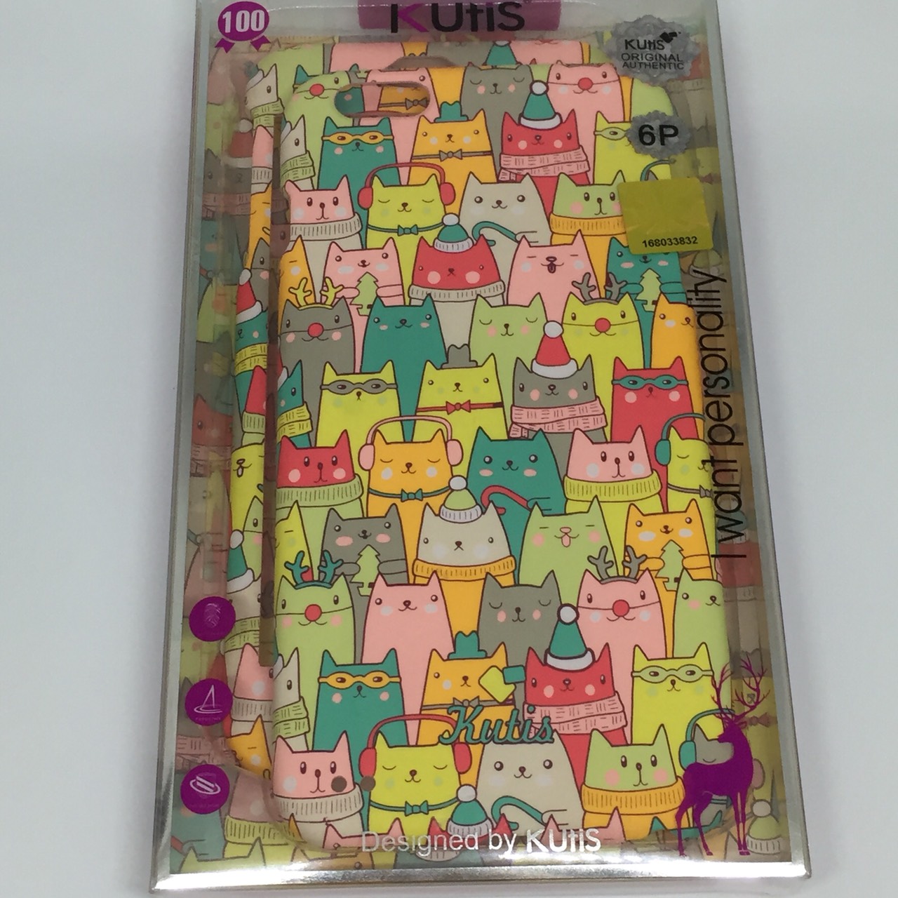 เคสคูทิส (Kutis) ไอโฟน6พลัส,6Sพลัส(ลายแมวเล็กใส่หมวก)